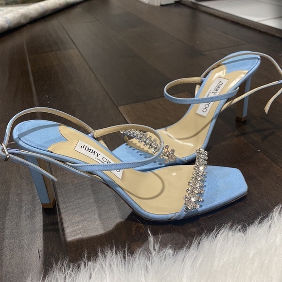 Jimmy Choo Meira Crystal slingback sandal size 39EU - Picture 11 of 13